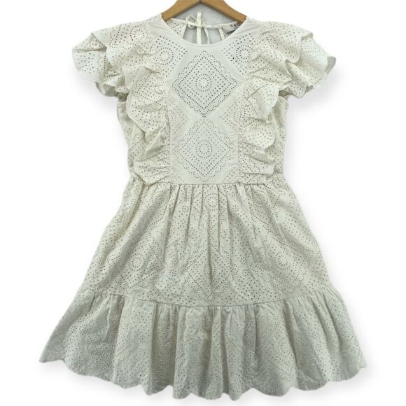 ~Sea New York Women’s Eyelet Ruffle Dress NWT